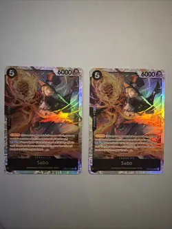 X2 One Piece TCG Sabo (Reprint) Foil SR Premium Booster OP04-083 X2 - Image 1