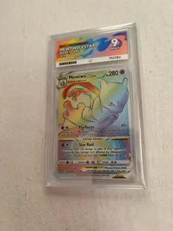 Pokemon TCG Mewtwo VSTAR Secret Rare Card 079/078 Pokemon Go ACE 9 - Image 1