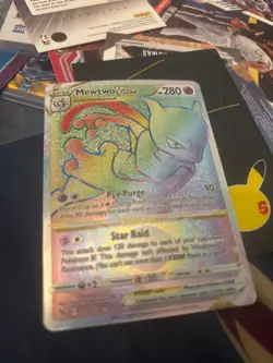 Pokemon TCG -Mewtwo VSTAR 079/078 Go - Rainbow Secret Rare - NM - Image 1