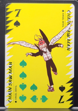 ANGEL DEVIL Chainsaw Man Playing Card Spade 7 Jump Fair 2022 Shueisha 0225 - Image 1