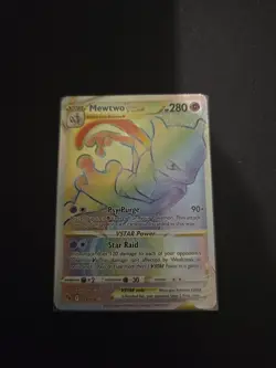 Pokemon Mewtwo VSTAR Card 079/078 Secret Rainbow Rare-Holo - Image 1
