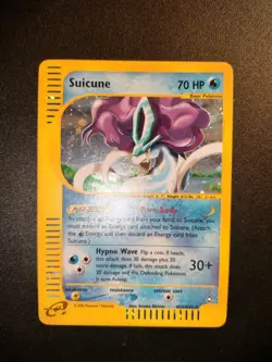 Pokemon Card 2002 Aquapolis Suicune H25/H32 Vintage Holo Rare ENG E-Series Exc - Image 1