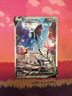 Pokemon Card Lumineon V 156/172 Ultra Rare Brilliant Stars Near Mint - Image 1