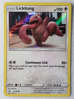 HOLO Lickitung 16/18 LP - Detective Pikachu Pokemon Card $2 Combined Shipping - Image 1