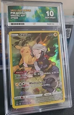 Pikachu Lost Origin Trainer Gallery Holo TG05/TG30 ACE Grade Gem Mint 10 - Image 2