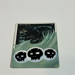 MTG altered art hand painted Magic the Gathering Dark Ritual Mana Ramp Staple￼ - Image 2