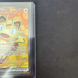 Pokemon Meowth ex 107/088 FULL ART ULTRA RARE HOLO Perfect Order Me03 - Image 3