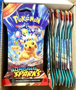 Pokemon TCG SV Surging Sparks - 24x Sleeved Booster Packs (Factory Sealed) ⚡ - Image 3
