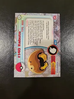 MP! HOLO FOIL 2000 Topps Pokemon TV Animation Edition Series 3 #140 Kabuto - Image 4