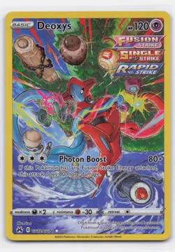 DEOXYS GG12/GG70 HOLO CROWN ZENITH GALARIAN GALLERY POKEMON NM - Image 2