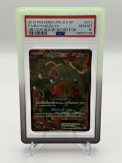 PSA 10 Pokemon Karte FA RAYQUAZA EX 2012 DRAGON BLADE - 1ST EDITION 053 JAPAN... - Image 1