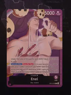 Enel OP15-058 L Adventure on KAMI's Island - ONE PIECE Card Game NM - Image 1