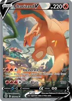 Charizard V Alternate Alt Art 154/172 Pokemon Brilliant Stars NM - Image 1