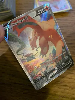 NM! Charizard V (154/172) Brilliant Stars Alt Art Ultra Rare Pokemon Card! - Image 3