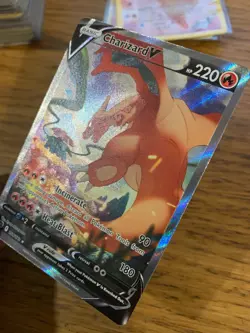 NM! Charizard V (154/172) Brilliant Stars Alt Art Ultra Rare Pokemon Card! - Image 4