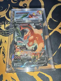 ACE 10 Charizard V 154/172 Brilliant Stars Pokemon Card Gem Mint 10 PERFECT SUBS - Image 1