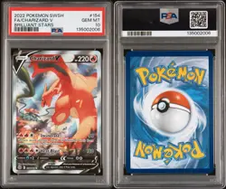 Charizard V PSA 10 - 154/172 - Alternate Art - Brilliant Stars - Pokemon - Image 2
