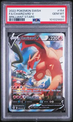 Charizard V 154 Brilliant Stars Pokemon PSA 10 *891 - Image 1