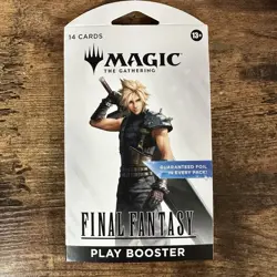 Magic The Gathering Final Fantasy Play Booster Pack Cloud Strife Sealed 14 Cards - Image 1