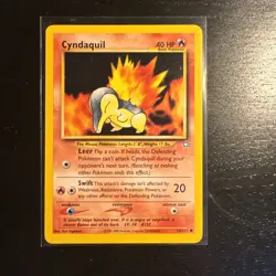Pokemon TCG Cyndaquil Neo Genesis Card 56/111 Unlimited Common - Image 1