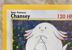 CHANSEY 1999 3/102 Base Set Holo Rare Unlimited LP Pokemon Card vintage - Image 4