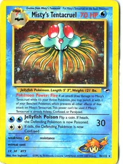 Gym Heroes #010 Misty's Tentacruel Holo Rare Trading Card 2000 Pokemon TCG - Image 1
