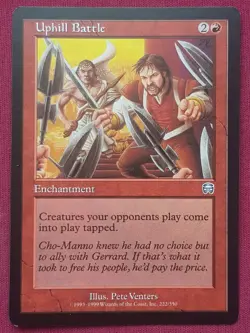 Magic The Gathering MERCADIAN MASQUES UPHILL BATTLE red card MTG - Image 1