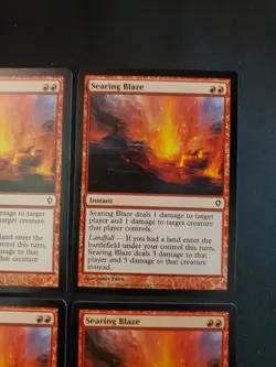 4x SEARING BLAZE Worldwake NM MTG Magic the Gathering Tcg Playset 4 X4 - Image 3