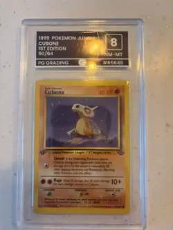 1999 JUNGLE SET - CUBONE 50/64 1st EDITION - PG Grade 8 - Pokemon 1999 - Image 2