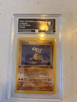1999 JUNGLE SET - CUBONE 50/64 1st EDITION - PG Grade 8 - Pokemon 1999 - Image 5