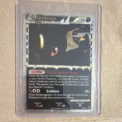 Pokemon Umbreon Prime 86/90 Undaunted Ultra Rare Holo 2010 100 HP Card - Image 1