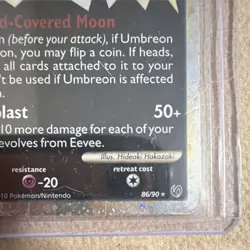 Pokemon Umbreon Prime 86/90 Undaunted Ultra Rare Holo 2010 100 HP Card - Image 4