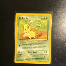 Chikorita 54/111 | Neo Genesis | Non Holo Pokemon Card NM - Image 1