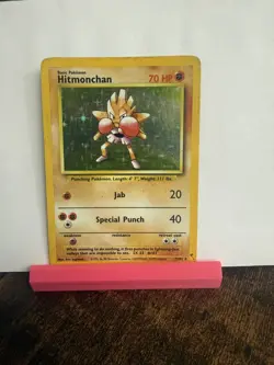 Hitmonchan Holo Pokemon Card 7/102 Base Set WOTC 1999 PLAYED - Image 1