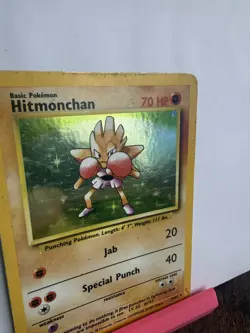 Hitmonchan Holo Pokemon Card 7/102 Base Set WOTC 1999 PLAYED - Image 3