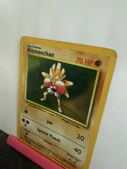 Hitmonchan Holo Pokemon Card 7/102 Base Set WOTC 1999 PLAYED - Image 4