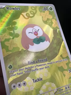 Pokemon TCG Rowlet 090/088 Perfect Order Illustration Rare ✨ PACK FRESH - Image 3