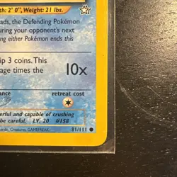 Pokemon TCG Totodile Neo Genesis 81/111 Regular - Image 4