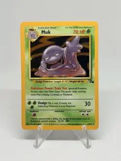 1999 Pokemon Fossil Muk Holo 13/62 - Image 1