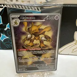 Pokemon TCG Alakazam MEP 009 Mega Evolution Black Star Promo Sealed - Image 1