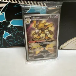 Pokemon TCG Alakazam MEP 009 Mega Evolution Black Star Promo Sealed - Image 3