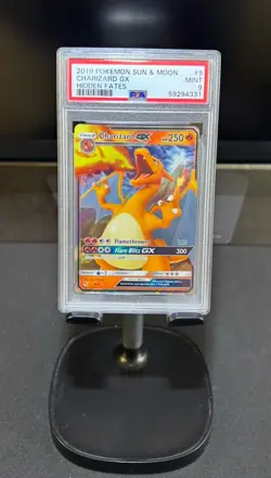 Pokemon Charizard GX 9/68 Hidden Fates Ultra Rare Holo PSA 9 2019 English - Image 1