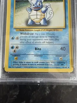 Pokemon TCG Wartortle and Pokemon TCG Ivysaur Base Set PSA 9 - Image 2