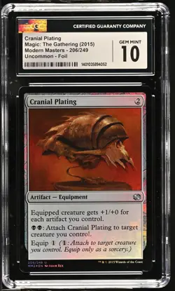 CRANIAL PLATING Modern Masters 2015 Foil CGC 10 Gem Mint MTG [Nostalgium] - Image 1