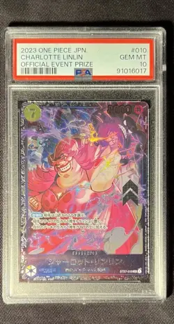 Psa 10 Charlotte Linlin Flagship Japanese ST07-010 Battle One Piece Top 8 Prize - Image 1
