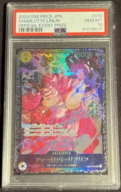 Psa 10 Charlotte Linlin Flagship Japanese ST07-010 Battle One Piece Top 8 Prize - Image 5