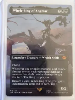 Mint/Near-Mint, English - 1 x MTG Witch-king of Angmar - Borderless Pack Fresh - Image 1