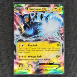 Thundurus EX - 26/108 - Ultra Rare - XY Roaring Skies - Pokemon Card - VLP - Image 1