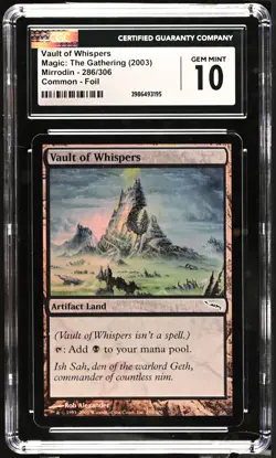 VAULT OF WHISPERS Mirrodin Foil C CGC 10 MTG [Nostalgium] - Image 1