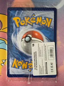 Pokemon x Natural History Museum Pikachu Plush, Jumbo Promo Card & Booklet - Image 3